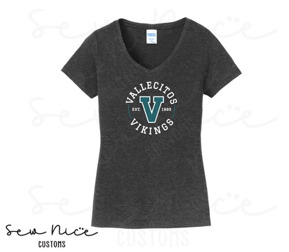 Vallecitos V-Logo- Ladies V-Neck Shirt