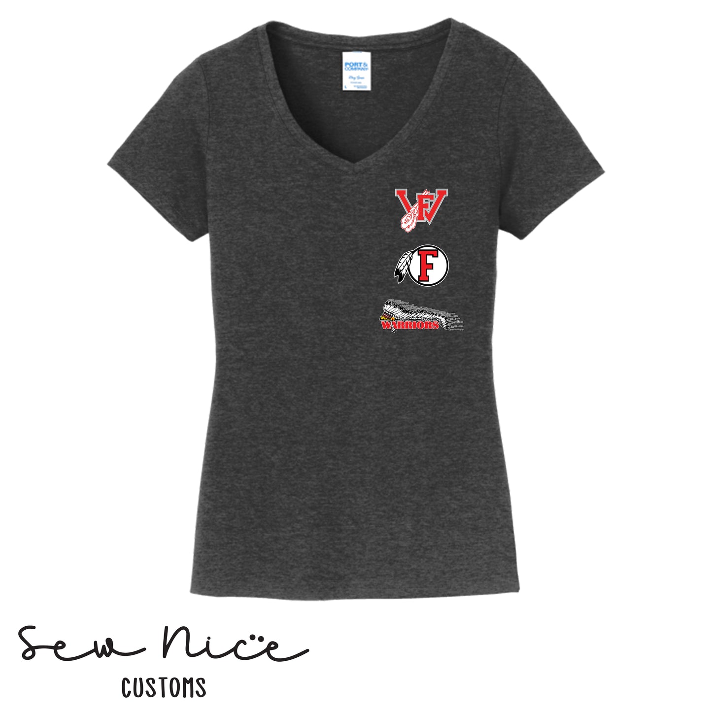 FHS Logos-Women's V-Neck Shirt