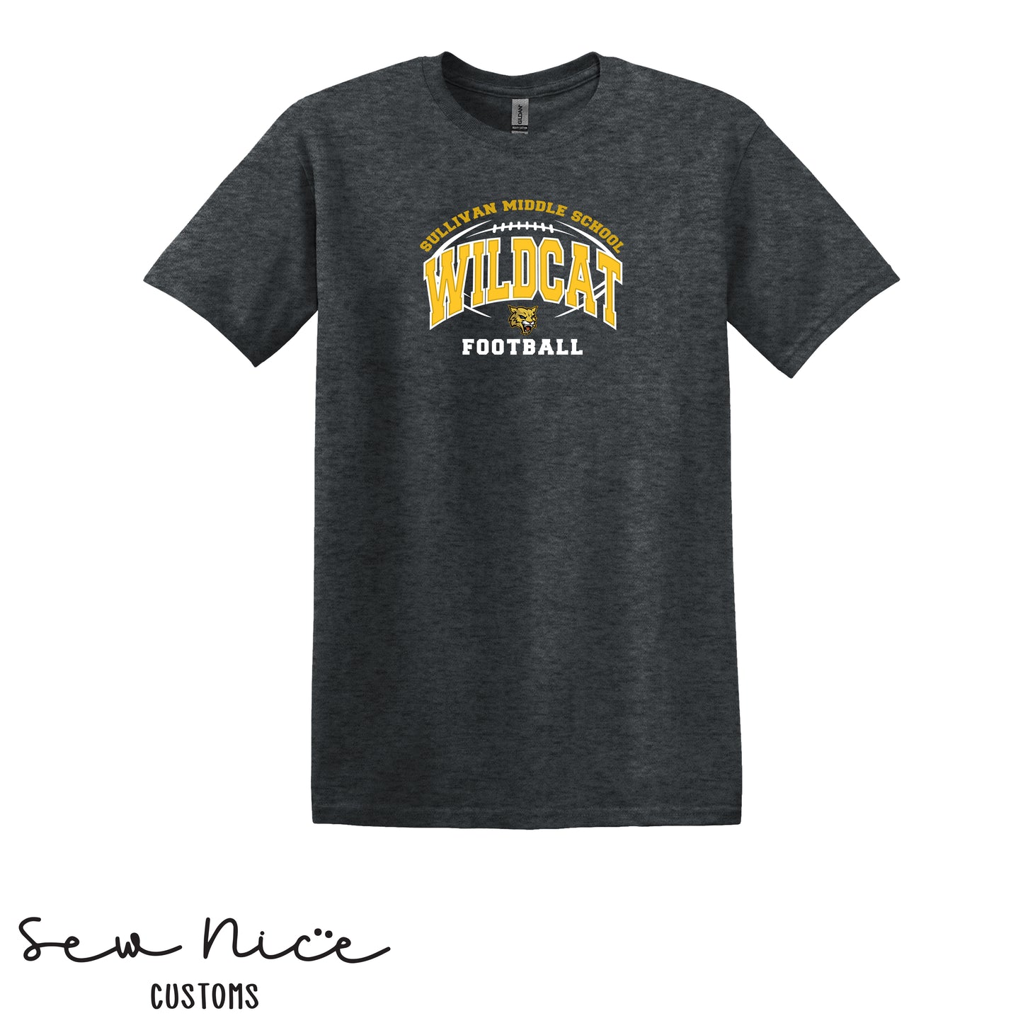 Sullivan Wildcat Football- Unisex Adult/Youth T-Shirt