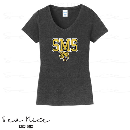 SMS Custom-Sport- Ladies V-Neck Shirt