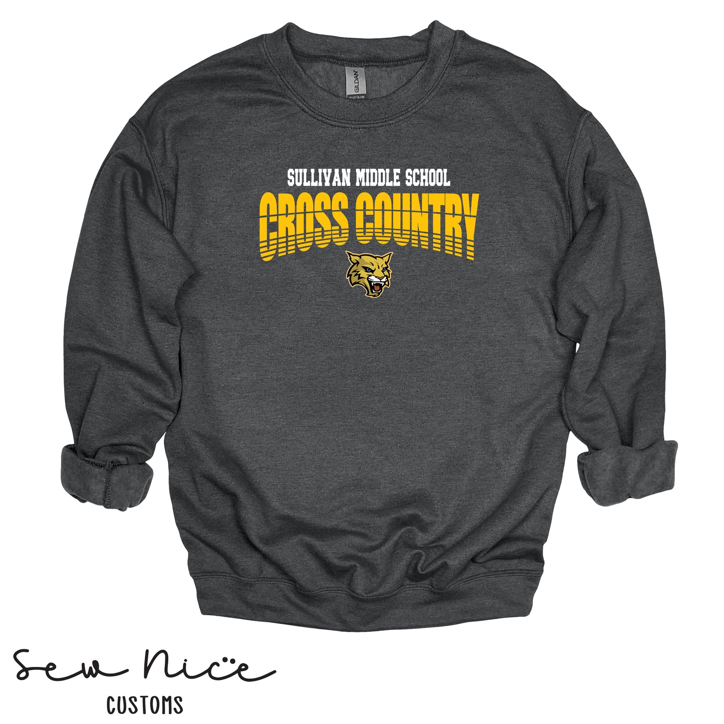 Sullivan Cross Country Mascot- Unisex Adult/Youth Crewneck Sweatshirt