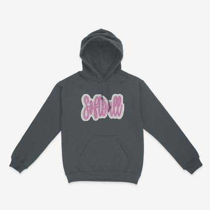 Boujee Softball Glitter Applique -Unisex Adult/Youth Hoodie