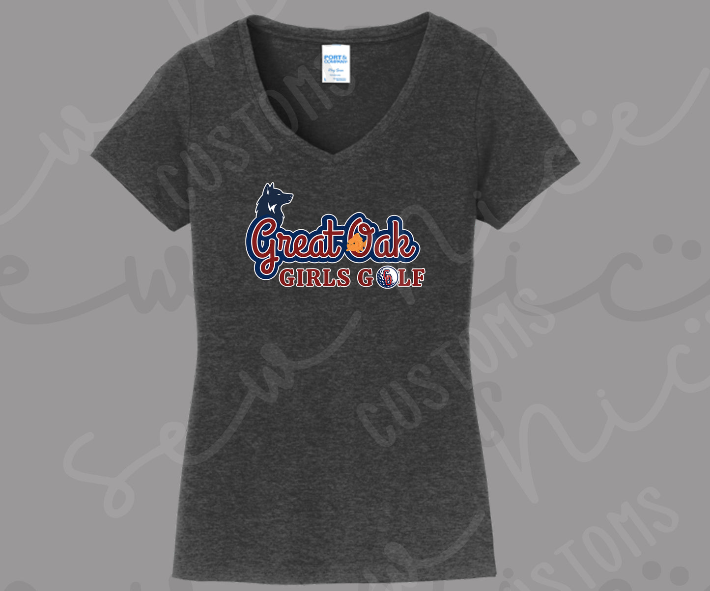 Great Oak Golf - Ladies V-Neck Shirt