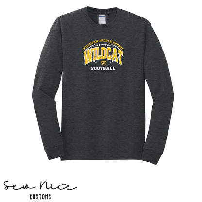 Sullivan Wildcat Football- Unisex Adult/Youth Long Sleeve Shirt