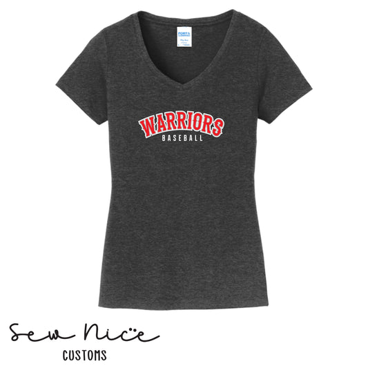 Warriors Baseball- Women's V-Neck