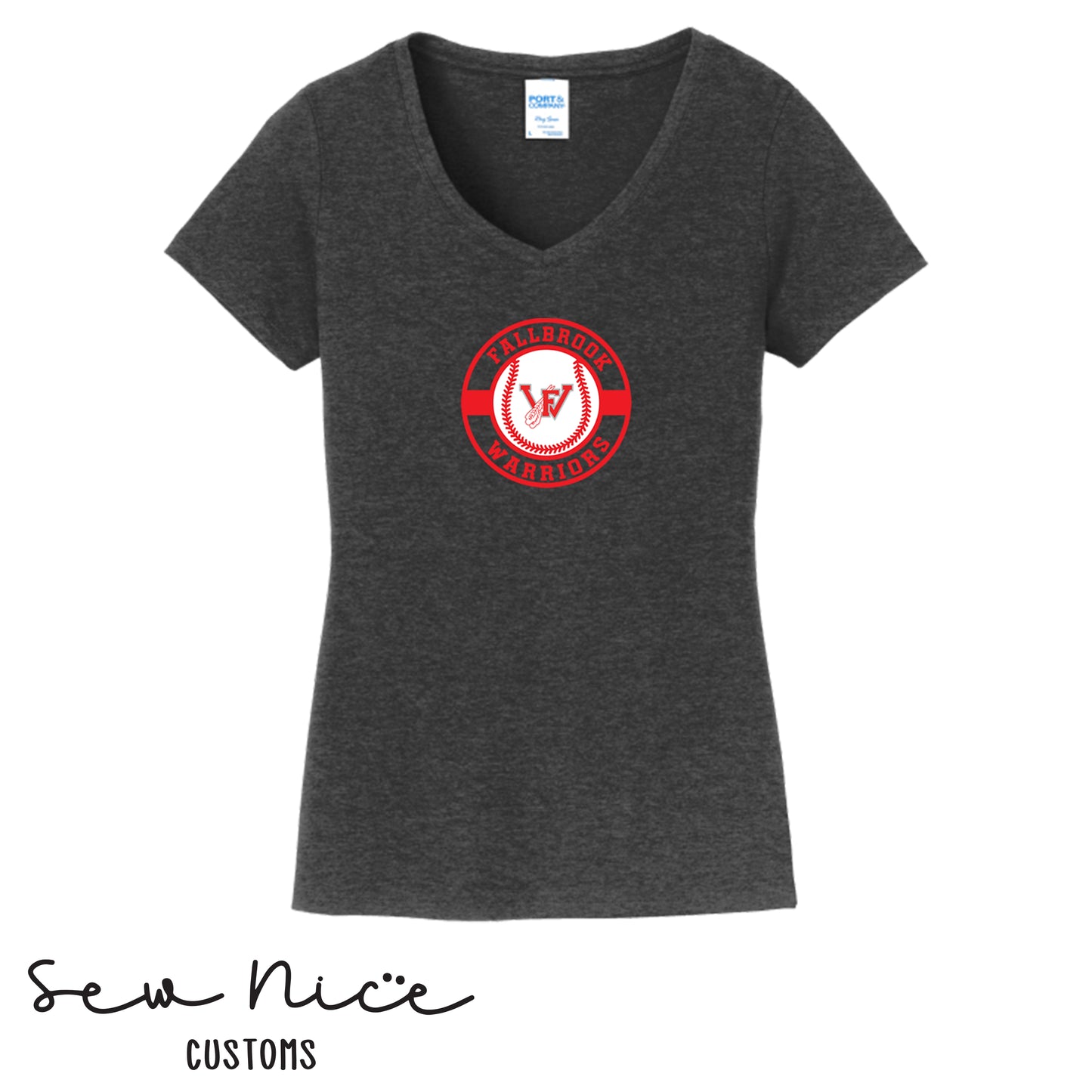 Circle Design- Women's V-Neck