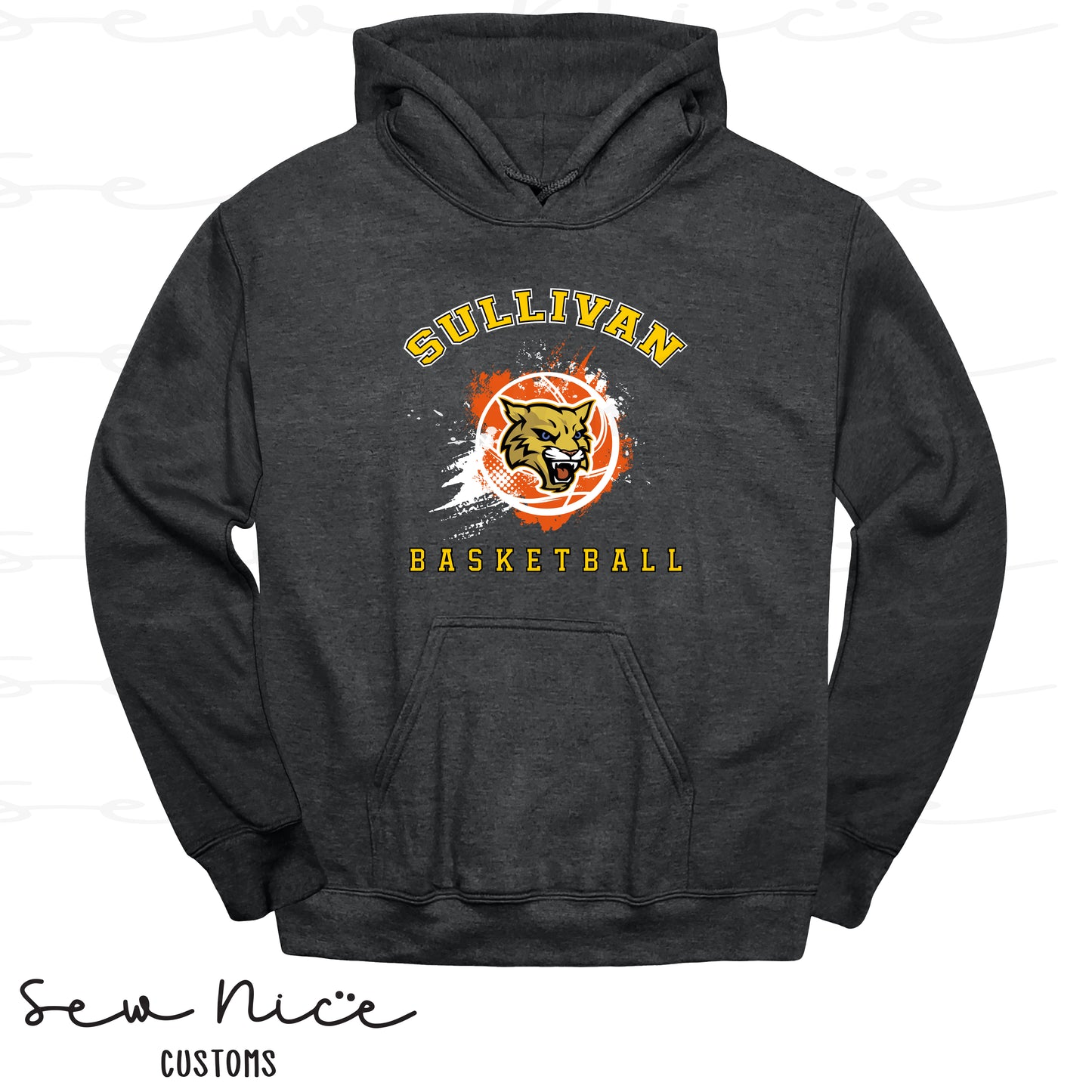 Splatter Sullivan Basketball-Unisex Adult/Youth Hoodie