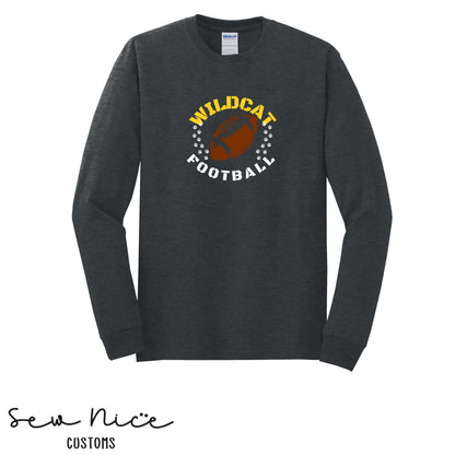 Sullivan Football Paw Prints- Unisex Adult/Youth Long Sleeve Shirt