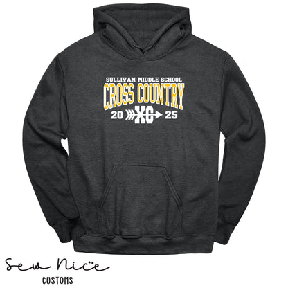 Sullivan Middle School Cross Country XC - Unisex Adult/Youth Hoodie