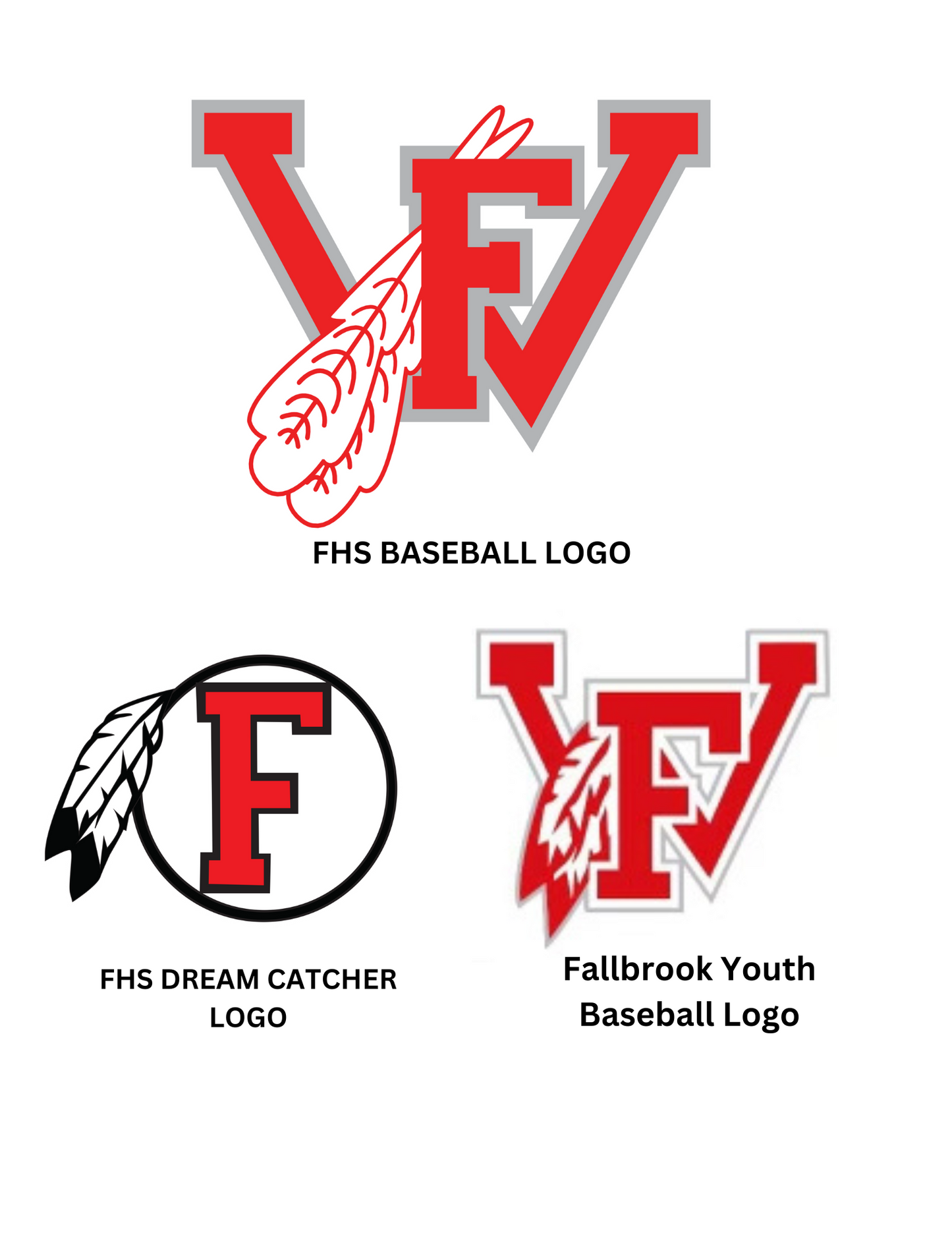 Embroidered FHS Warriors Baseball Logo Garments