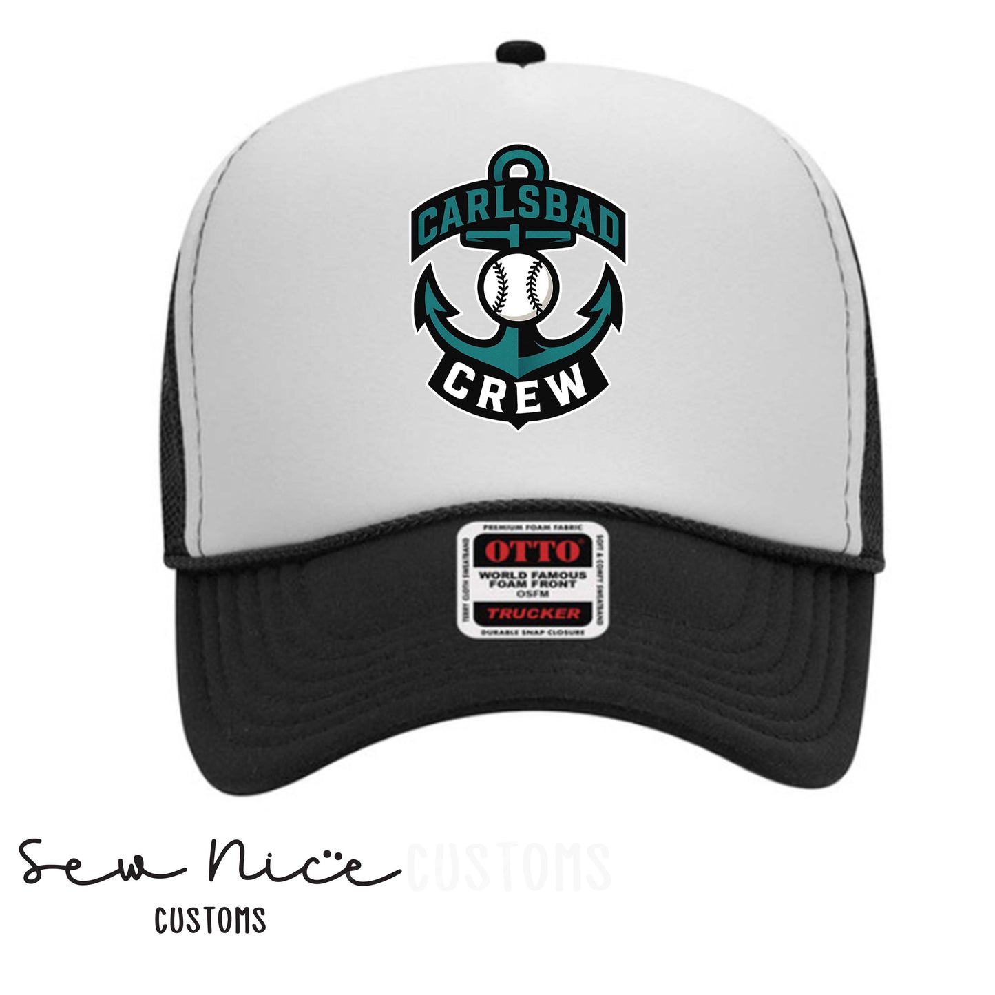 Carlsbad Crew- Printed- Foam Trucker Hat