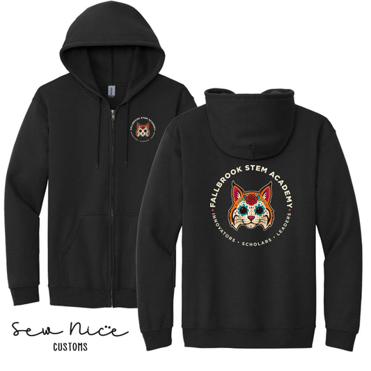 STEM- Day of the Dead- Unisex Adult/Youth Full Zip Hoodie