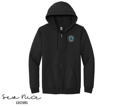 Embroidered Vallecitos Logo- Unisex Adult/Youth Full Zip Hoodie