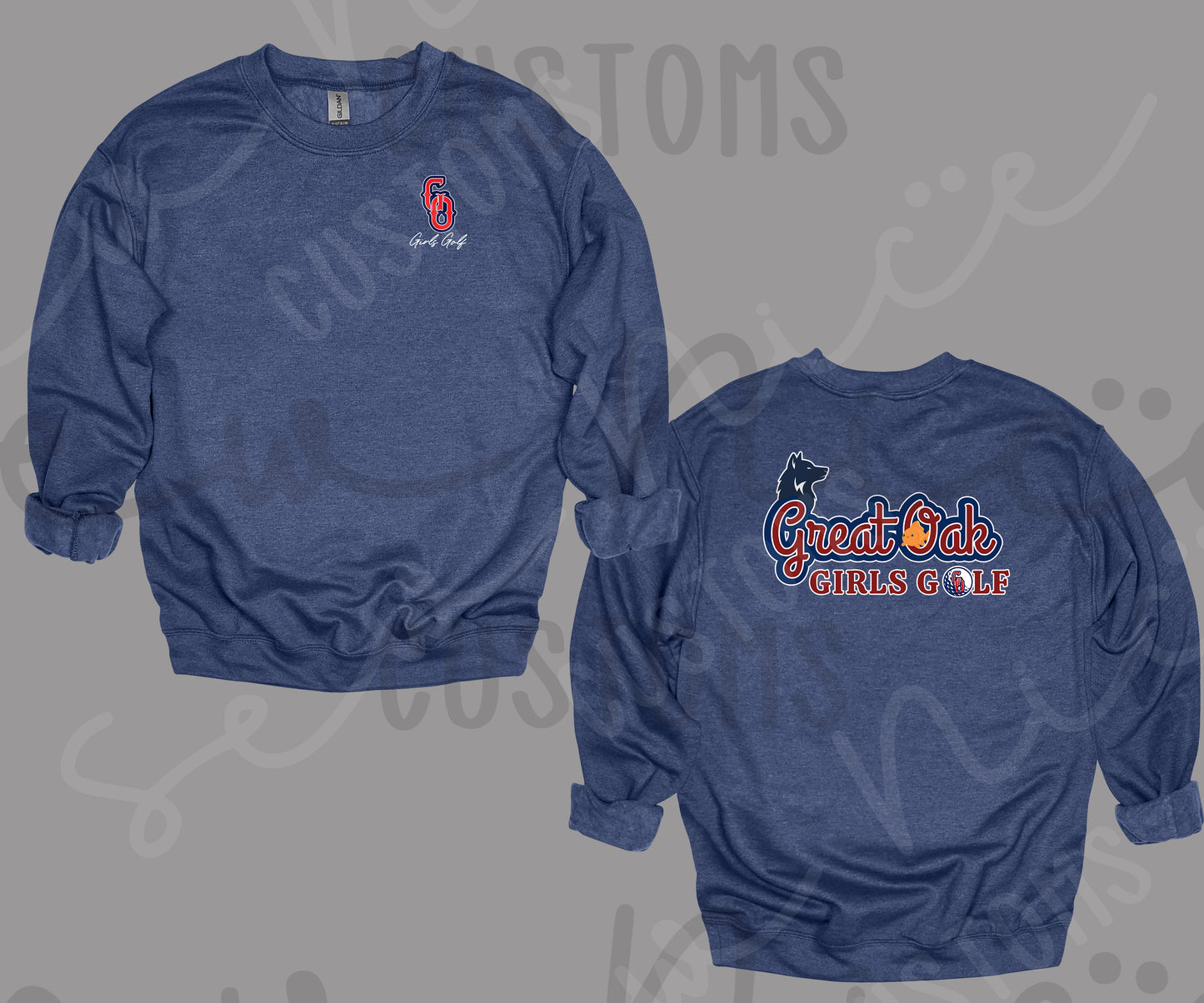 GO Girls Golf- Unisex Crewneck Sweatshirt