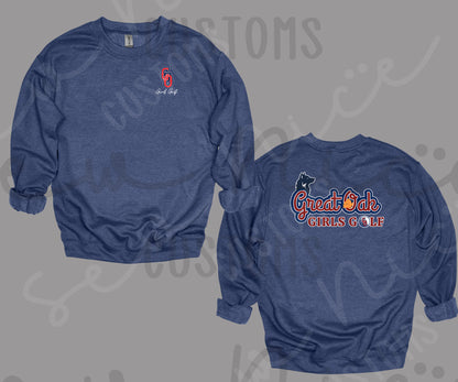 GO Girls Golf- Unisex Crewneck Sweatshirt