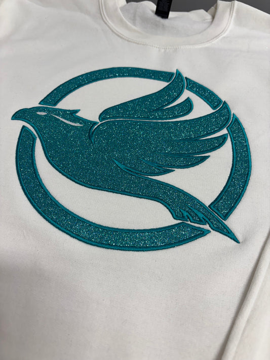 Live Oak- Falcon GLITTER Applique Sweater (Crewneck/Hoodie/1/4 Zip)
