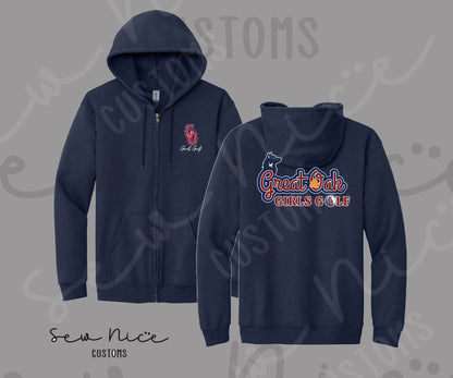 GO Girls Golf - Unisex Full Zip Hoodie