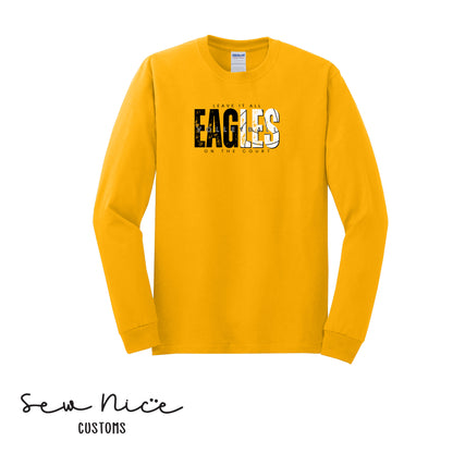 SP Eagles Volleyball- Leave It All On The Court- Adult/Youth Unisex Long Sleeve Shirt