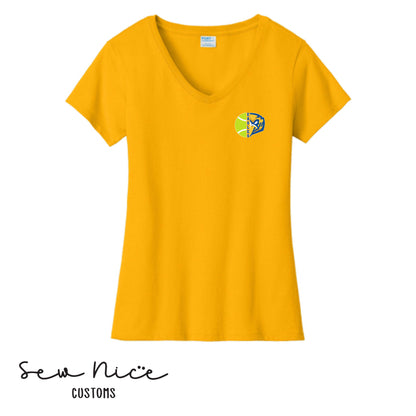 SP Eagle Tennis Ball- Ladies V-Neck Shirt