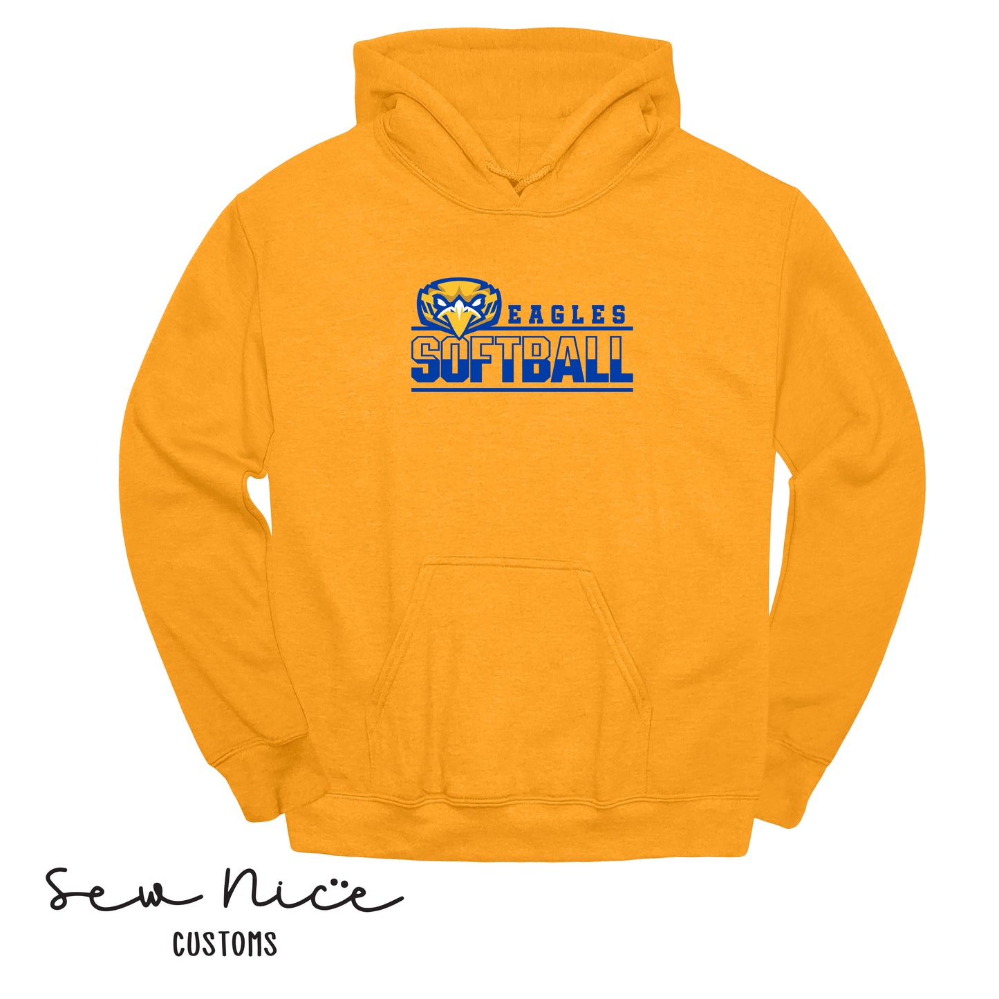 Forward Eagle Softball-Unisex Adult/Youth Hoodie