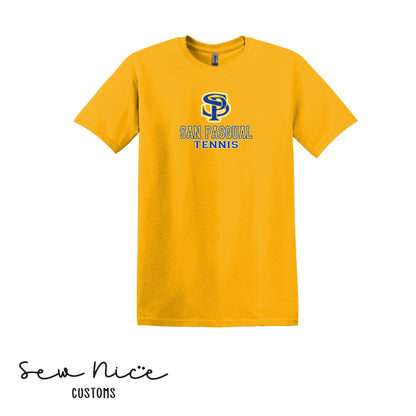 SP San Pasqual Tennis- Unisex Adult/Youth T-Shirt
