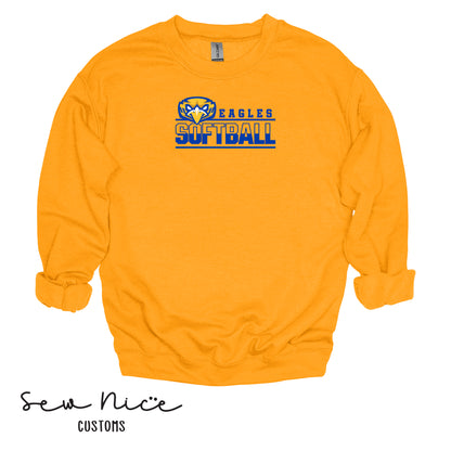 Forward Eagle Softball-Unisex Adult/Youth Crewneck