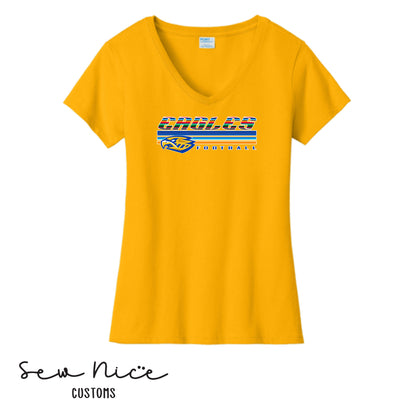 SP Serape Eagles Ladies V-Neck Shirt