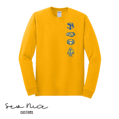 SP- Logo Row- Unisex Adult/Youth Long Sleeve Shirt