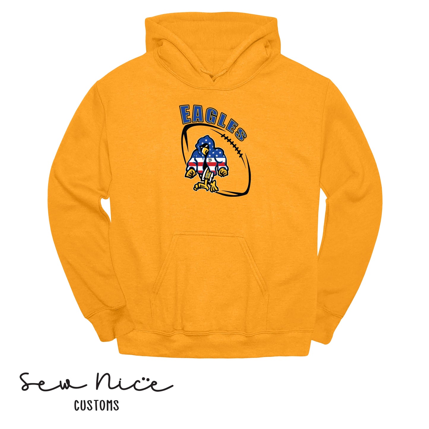 SP Eagles American Flag Robe- Unisex Adult/Youth Hoodie