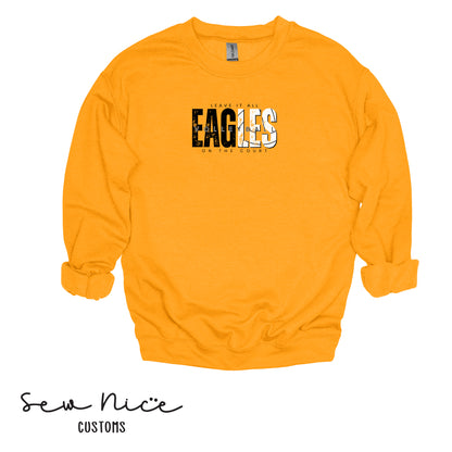 SP Eagles Volleyball-Leave It All On The Court-Adult/Youth Unisex Crewneck Sweatshirt