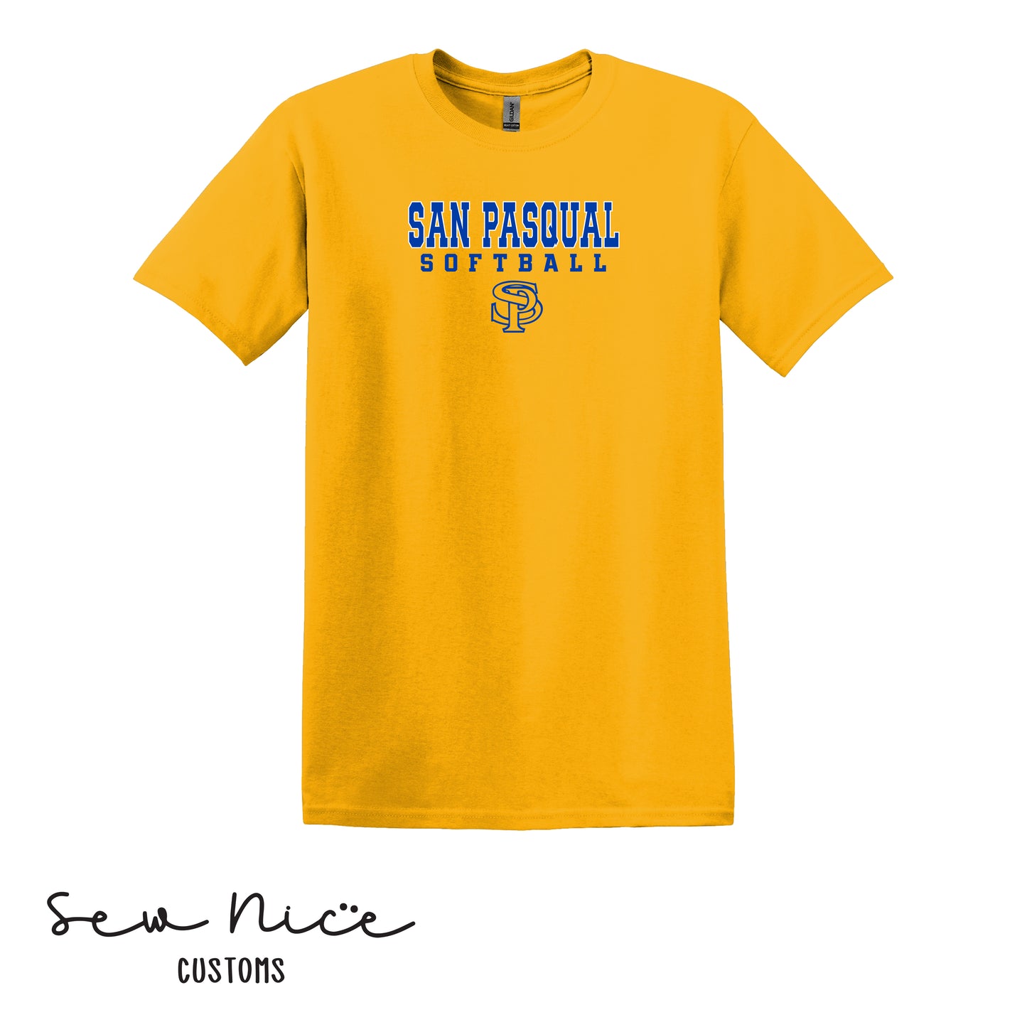 San Pasqual Softball Outline- Unisex Adult/Youth T-Shirt