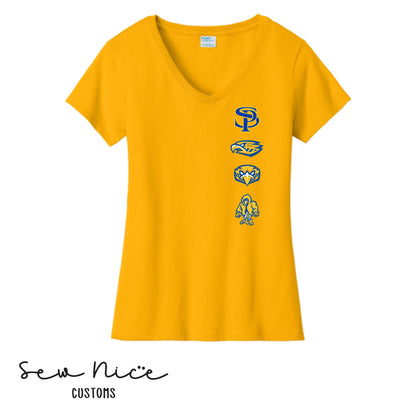 SP Row Logo- Ladies V-Neck T-Shirt