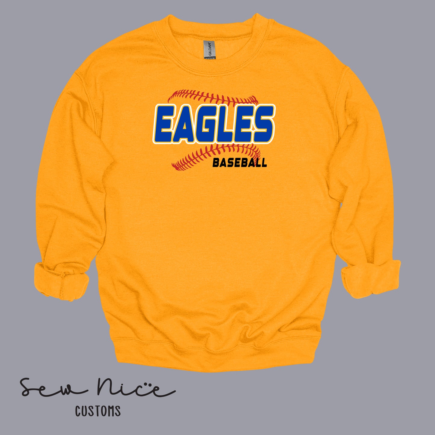 EAGLES Seam Design- Unisex Adult/Youth Crewneck Sweatshirt