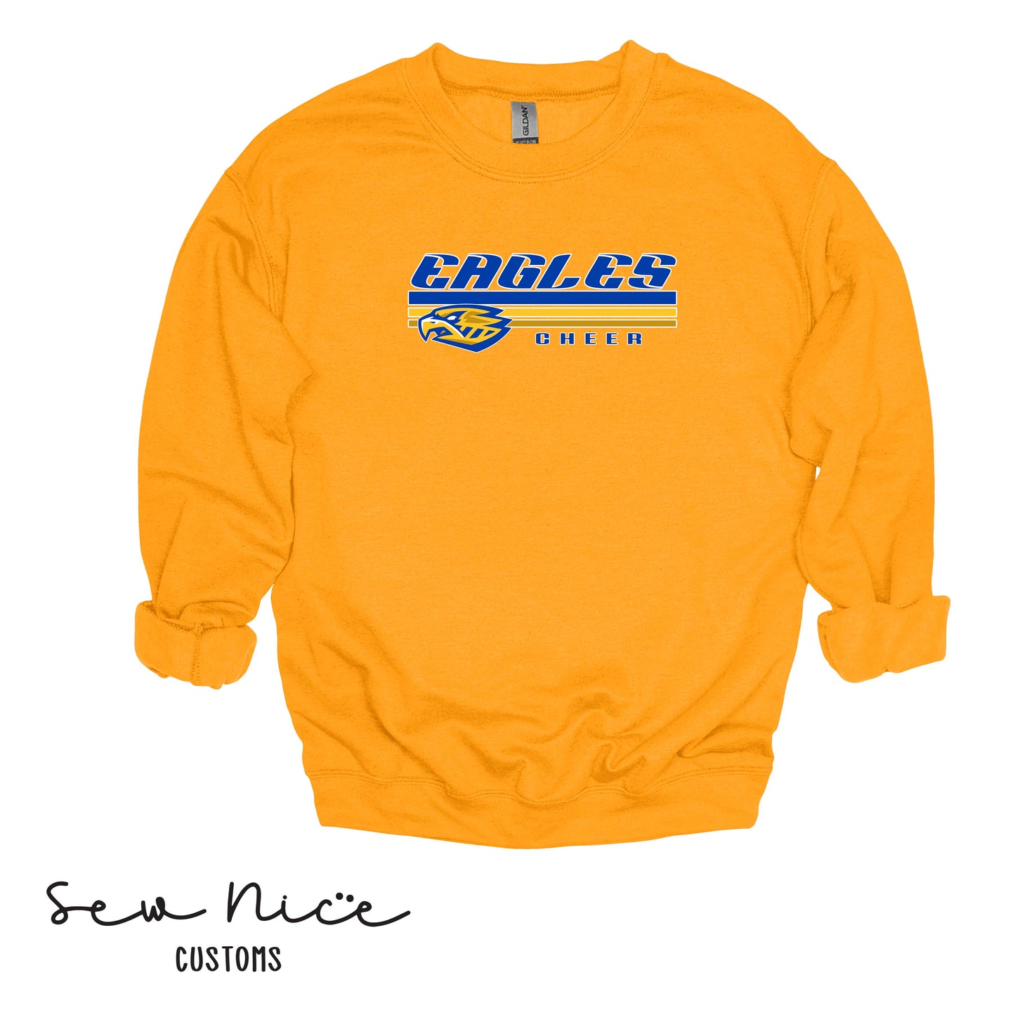 SP Eagles Lines Cheer- Unisex Adult/Youth Crewneck Sweatshirt