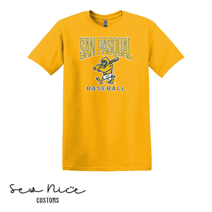 San Pasqual Baseball Mascot- Unisex Adult/Youth T-Shirt