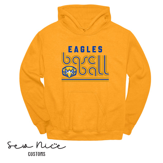 Retro Eagles Baseball - Unisex Adult/Youth Hoodie