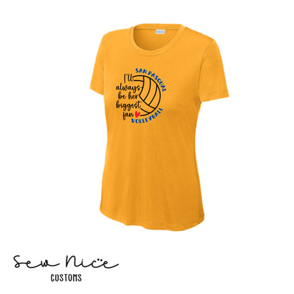 SP Volleyball Biggest Fan Ladies Dri Fit Shirt