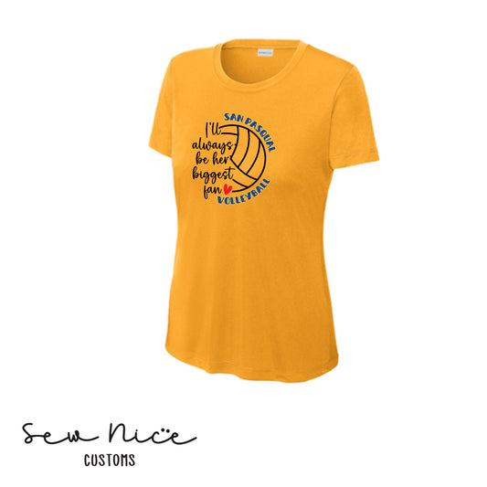 SP Volleyball Biggest Fan Ladies Dri Fit Shirt