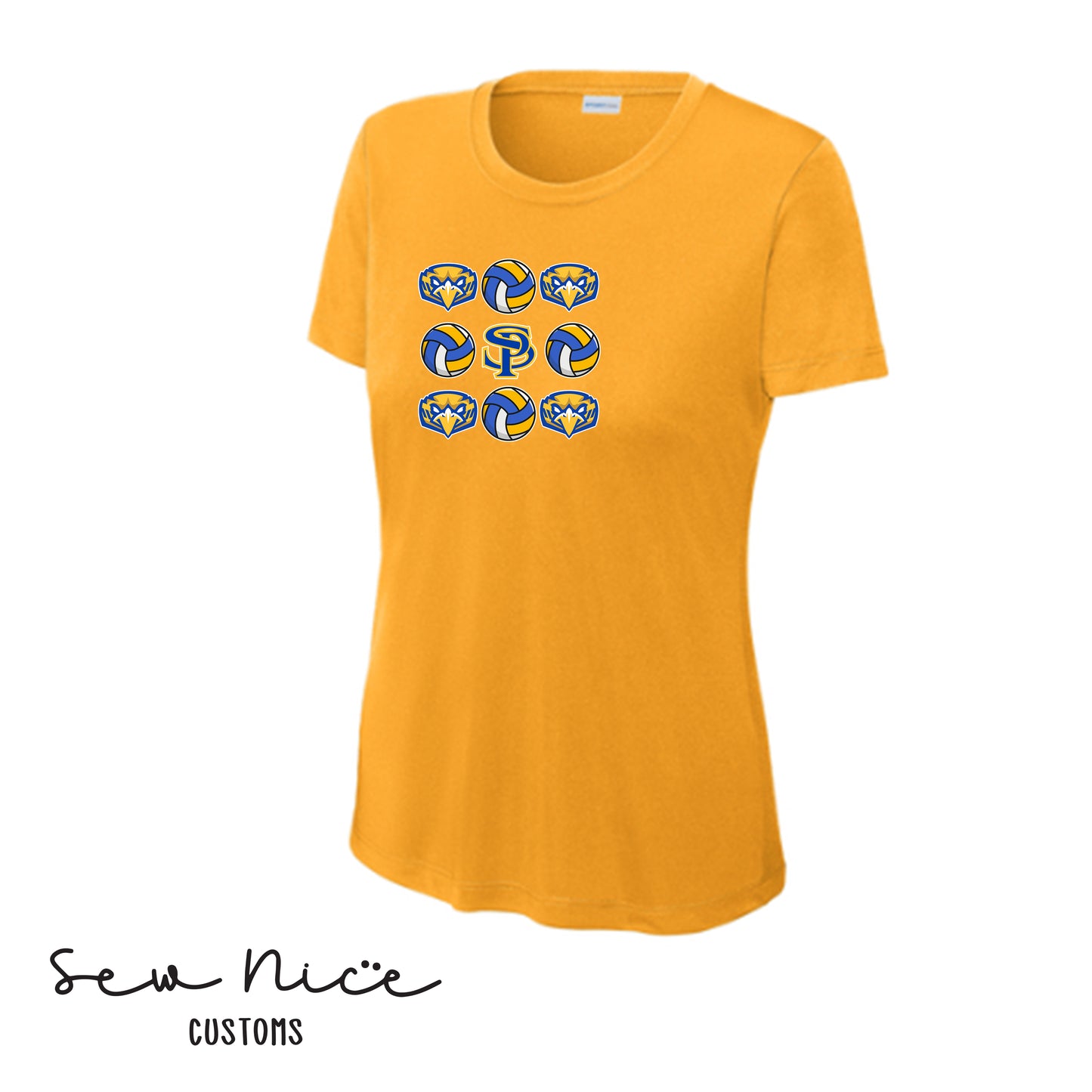 SP Mascot Volleyball Ladies Dri Fit Shirt