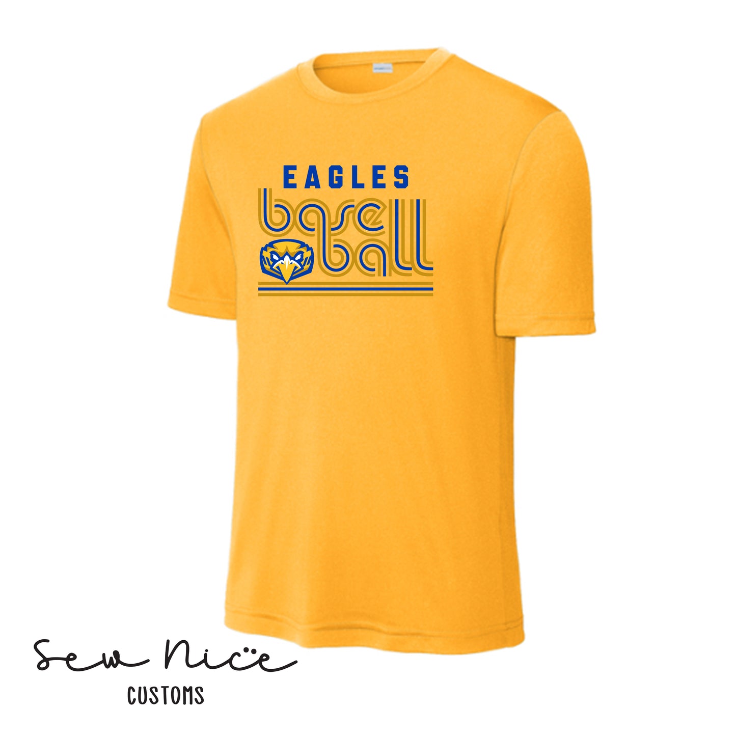 Retro Eagles Baseball- Unisex Dri Fit Shirt