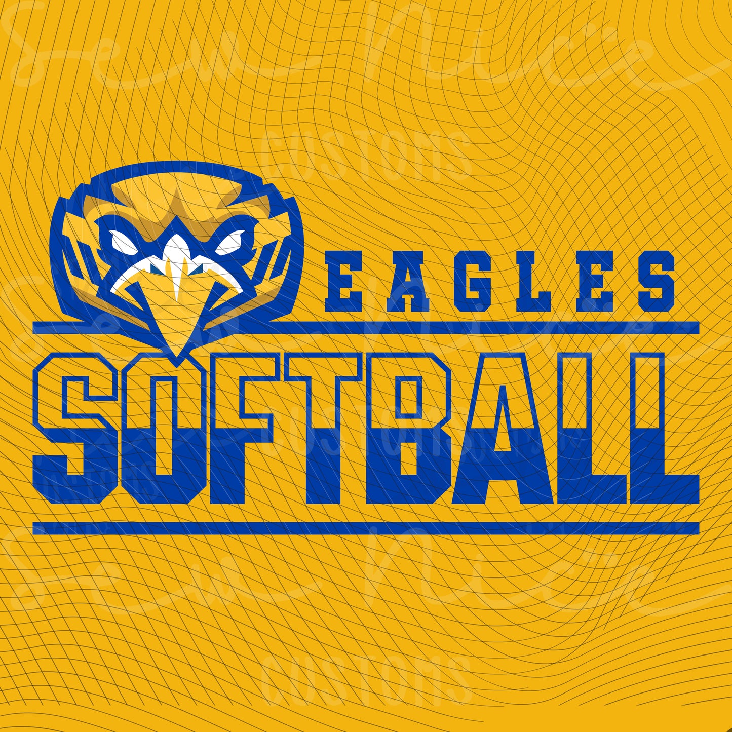 Forward Eagle Softball-Ladies V-Neck Shirt