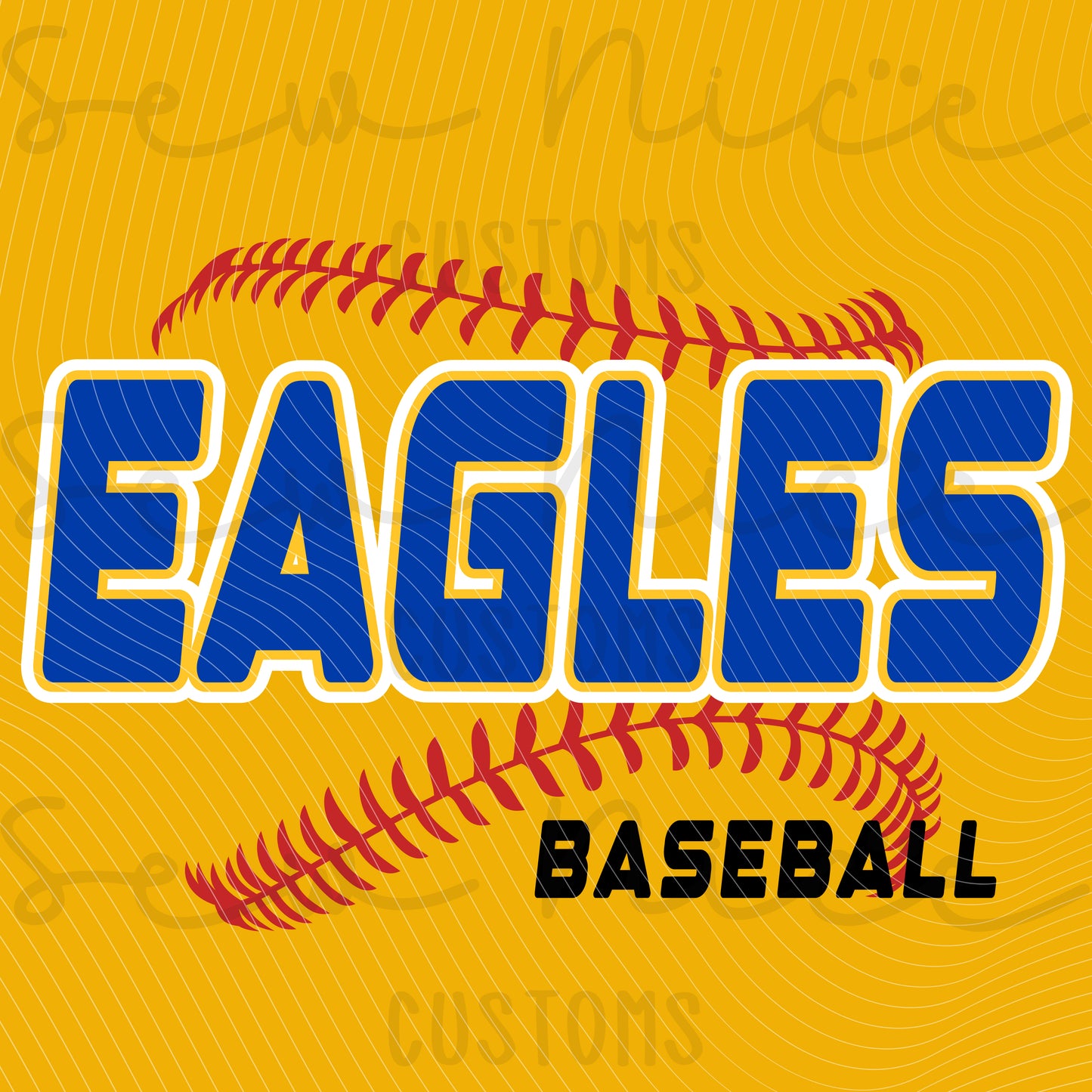 EAGLES Seam Design- Ladies V-Neck