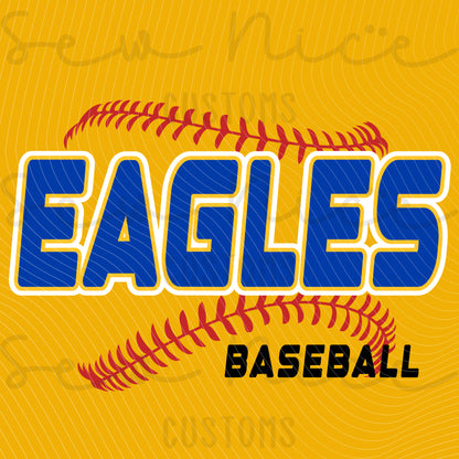 EAGLES Seam Design- Ladies V-Neck