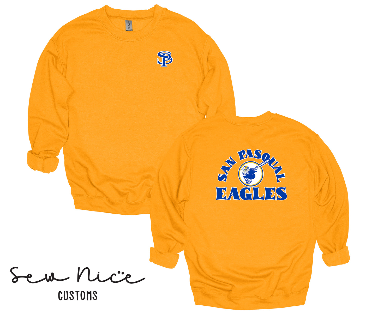San Pasqual Swinging Eagle- Unisex Adult/Youth Crewneck