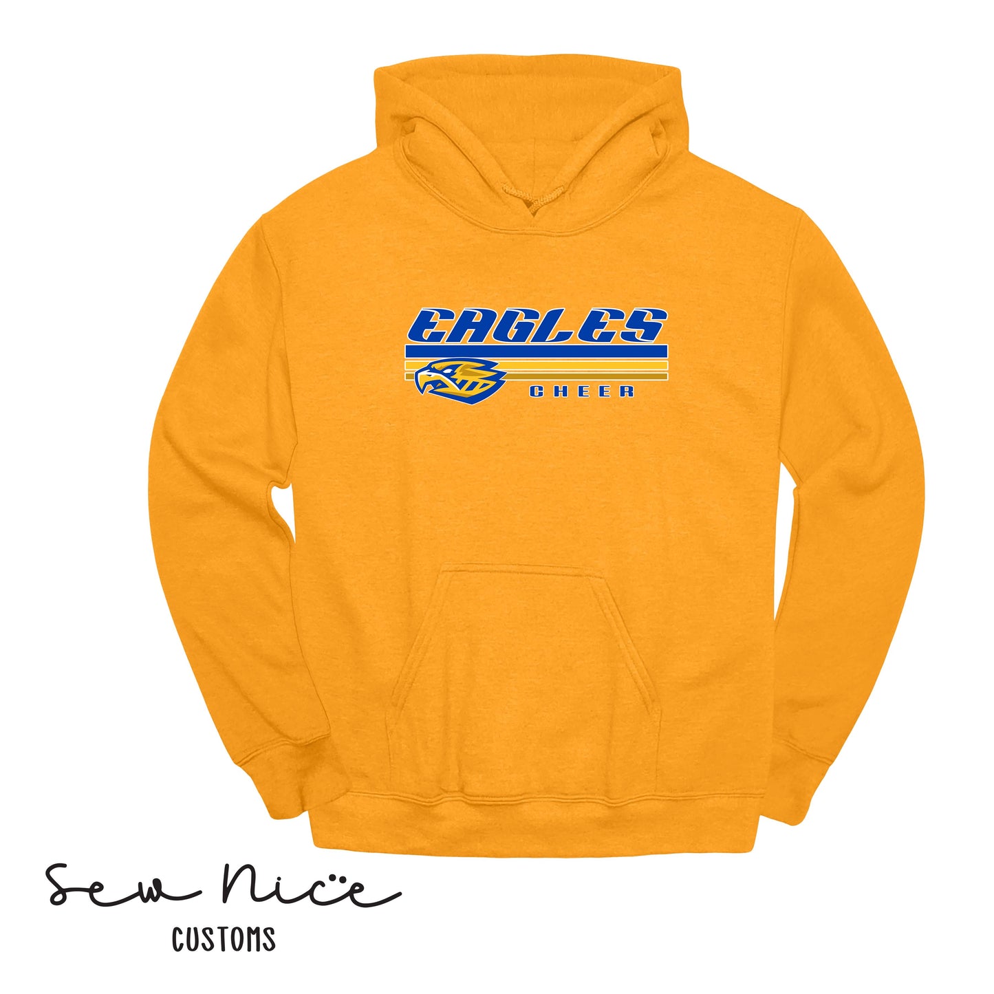 SP Eagles Lines Cheer- Unisex Adult/Youth Hoodie