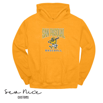 San Pasqual Baseball Mascot- Unisex Adult/Youth Hoodie