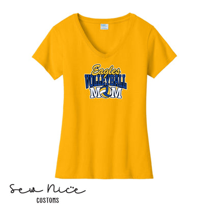 SP Eagles Volleyball MOM - Ladies V-Neck