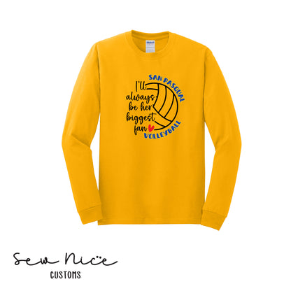 SP Volleyball Biggest Fan Adult/Youth Unisex Long Sleeve Shirt