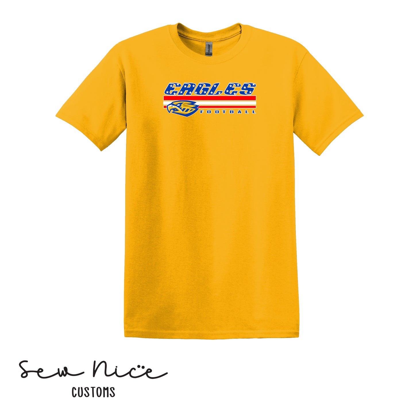 SP American Flag Eagles- Unisex Adult/Youth T-Shirt