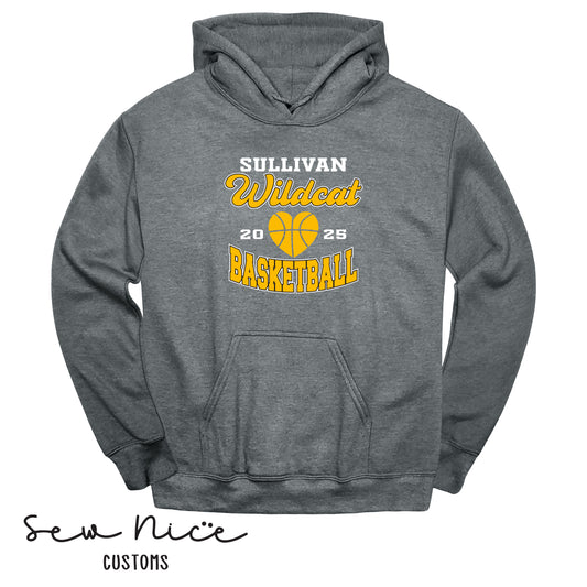 Wildcat Heart Basketball Hoodie